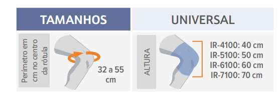 Ortótese imobilizadora de Joelho a 0° - Tipo Depuy