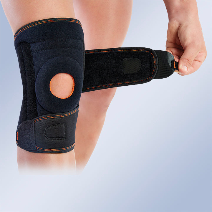 Joelheira Envolvente com Tiras Médio-Laterais - Ortopedia Almeidas
