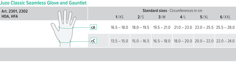 Manga e luva elástica de Malha plana - Juzo® Classic Seamless