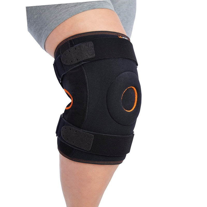 Joelheira Envolvente com Articulações Biaxiais e Estabilizadores Laterais - Tamanhos Grandes - Ortopedia Almeidas