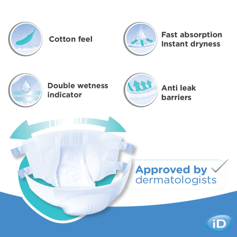 Fraldas iD Expert slip SUPER - 7.5 gotas