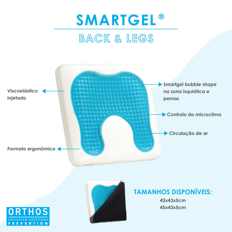 Almofada Smart Gel e Viscoelástico - Anti-escaras