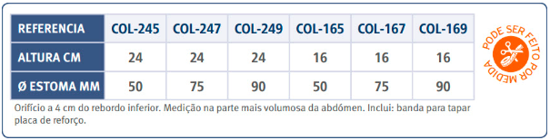 Faixa Abdominal para Ostomizados com Orificio - Ortopedia Almeidas