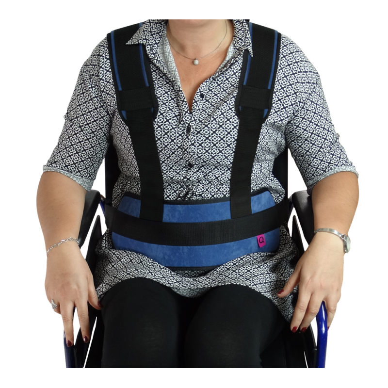 Cinturón abdominal con correas - Silla de ruedas o sillón