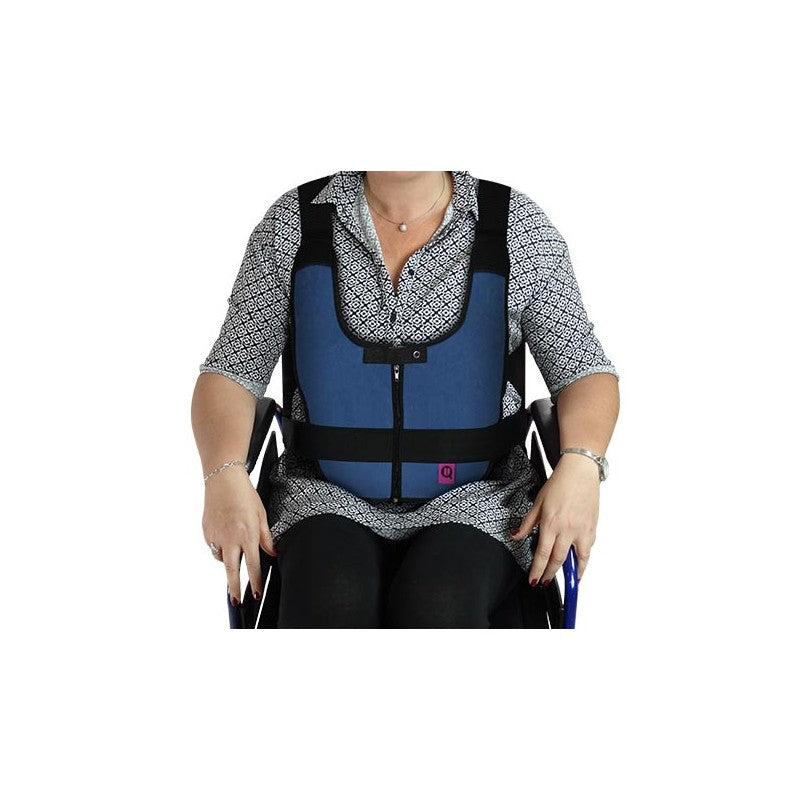 Padded abdominal vest - Zip closure