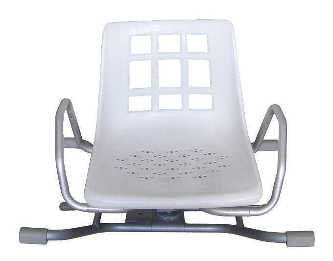 Silla de baño giratoria de aluminio