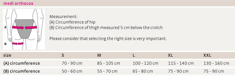 Suporte pós-operatório de Anca - medi orthocox